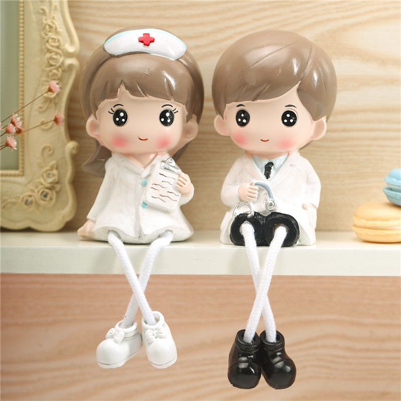 Cute Couple Doll Small Ornaments Student Gift Creative Birthday Gift Home Living Room Study Electricity Box Decorations