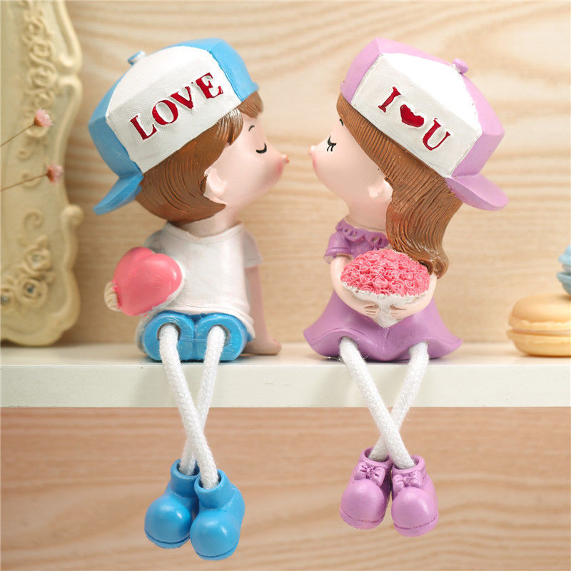 Cute Couple Doll Small Ornaments Student Gift Creative Birthday Gift Home Living Room Study Electricity Box Decorations