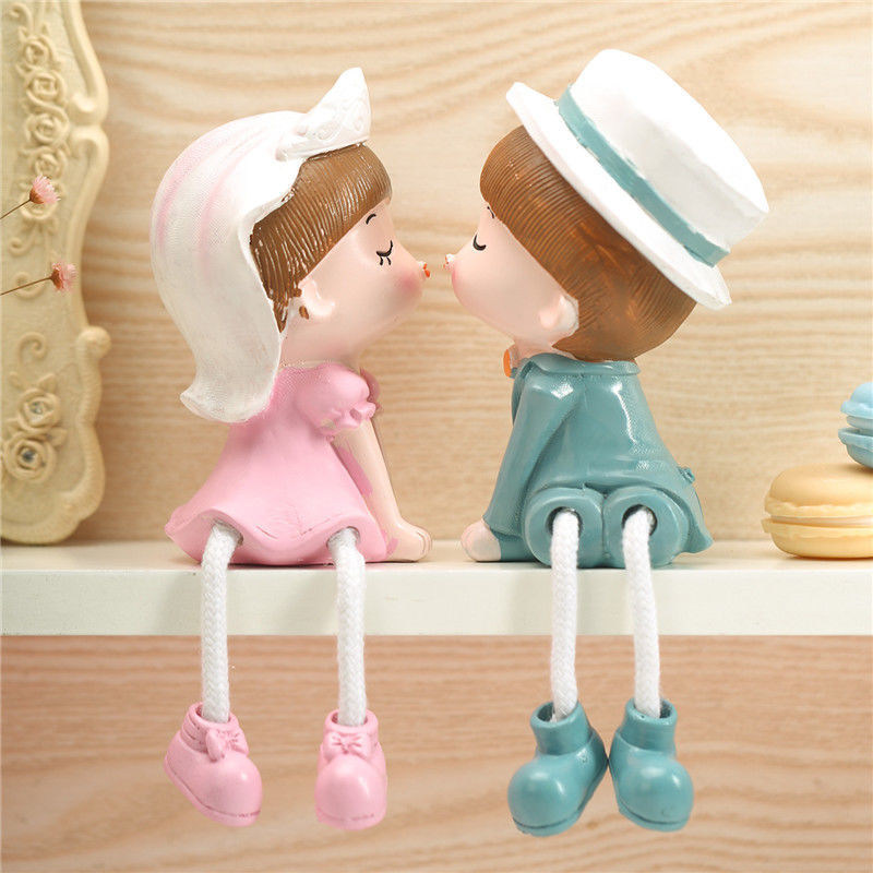 Cute Couple Doll Small Ornaments Student Gift Creative Birthday Gift Home Living Room Study Electricity Box Decorations