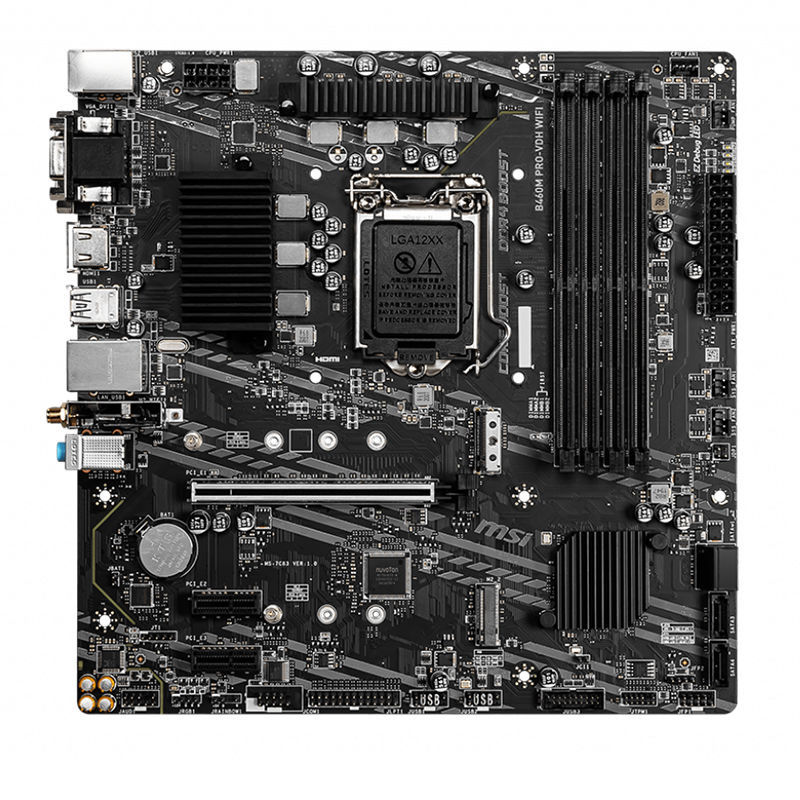 msi微星电脑主板b460m迫击炮台式机主板h410m支持10代i3i5cpu