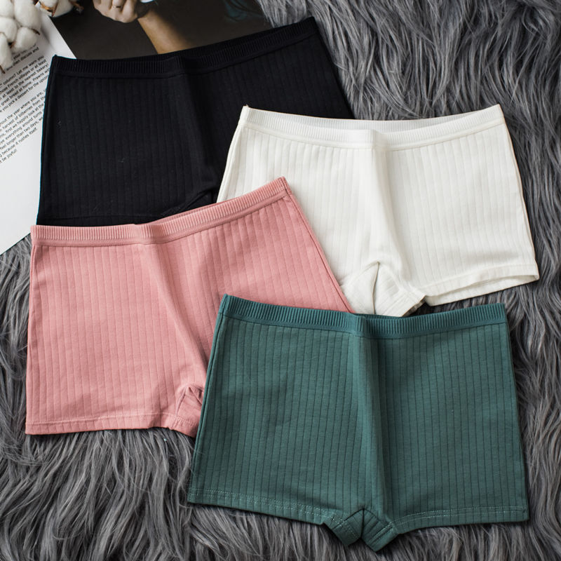 underwear female cotton student adult korean style girl safety pants anti-exposure bottom shorts plus size boxers boyshorts