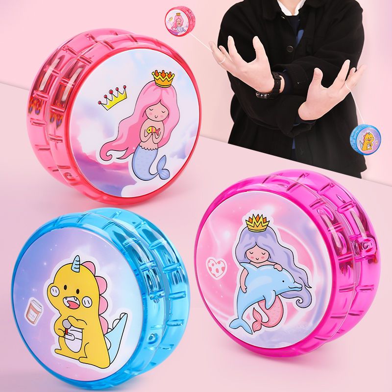 children light-emitting yo-yo boys flash toys girls live sleep professional metal yo-yo luminous yo-yo