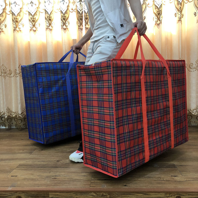 extra large thick oxford cloth luggage packing bag quilt bag student clothing moving travel buggy bag