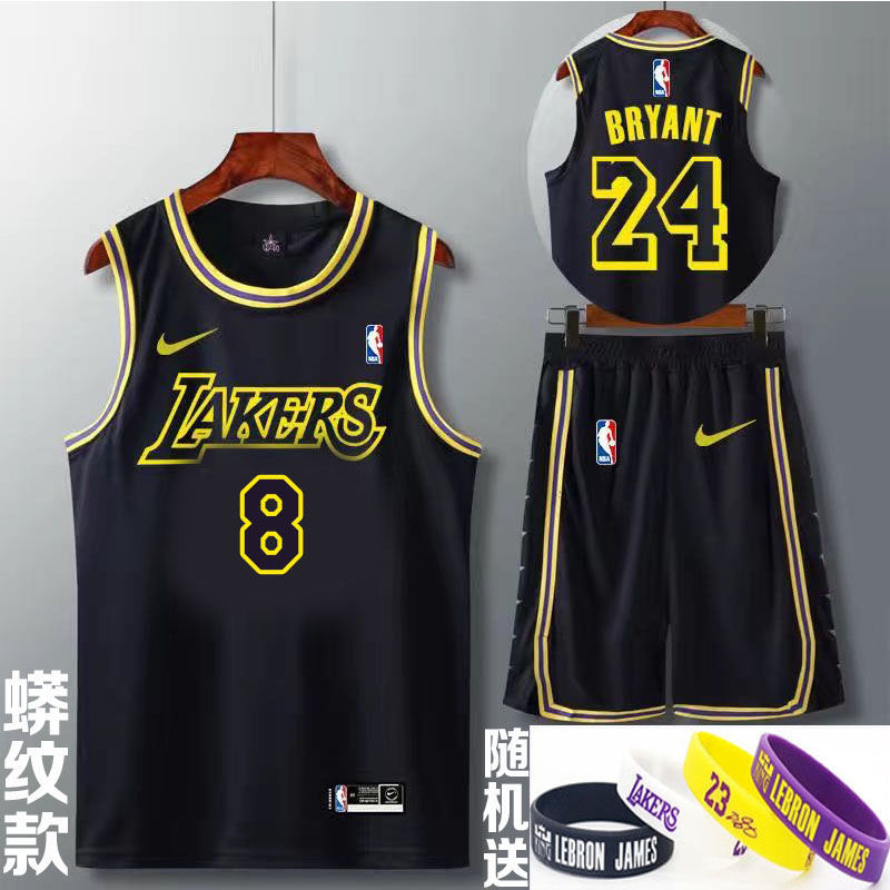 nba新赛季湖人队詹姆斯6号球衣套装男科比24号篮球服威少队服定制拼团