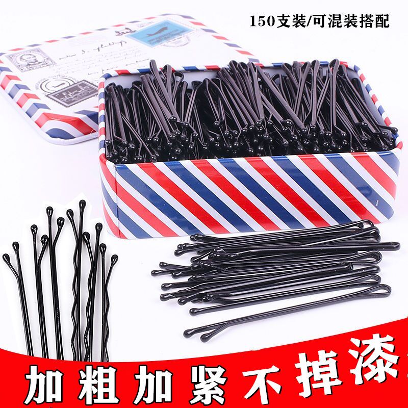 hairpin steel clip headdress small clip hairpin black female hair clip korean style hair accessories bangs updo hair top clip adult