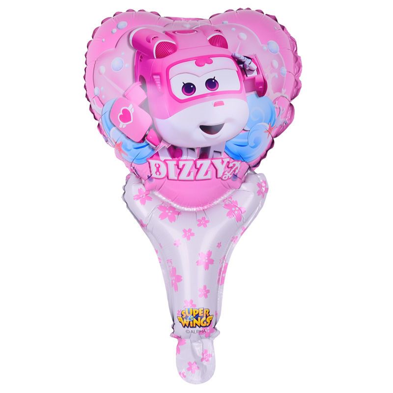 Balloon Aluminum Film Hand-Held Bar Cheering Stick Children's Day Cartoon Wechat Promotion Activity Small Gift Balloon Wholesale