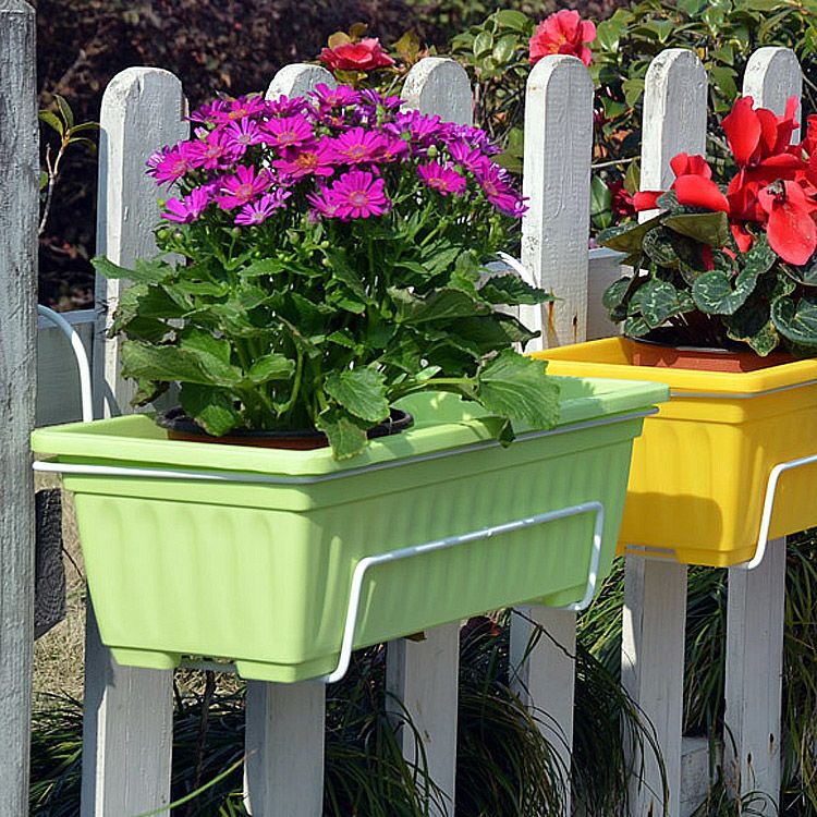 Household Planting Basin Balcony Garden Planting Vegetables Succulent Plastic Flower Pot Thickened Sun Block Extra Large Rectangular Flower Pot