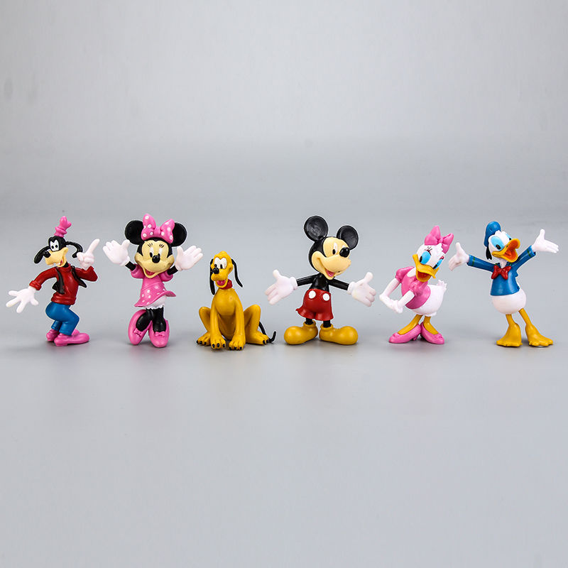 mickey‘s great clubhouse hunt mickey minnie donald duck daisy doll hand-made cartoon model children play house toy