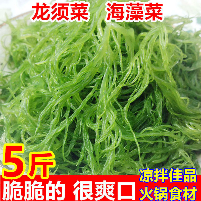 美食海藻菜5斤龙须菜海草新鲜海菜海石花菜凉拌菜火锅食材半斤