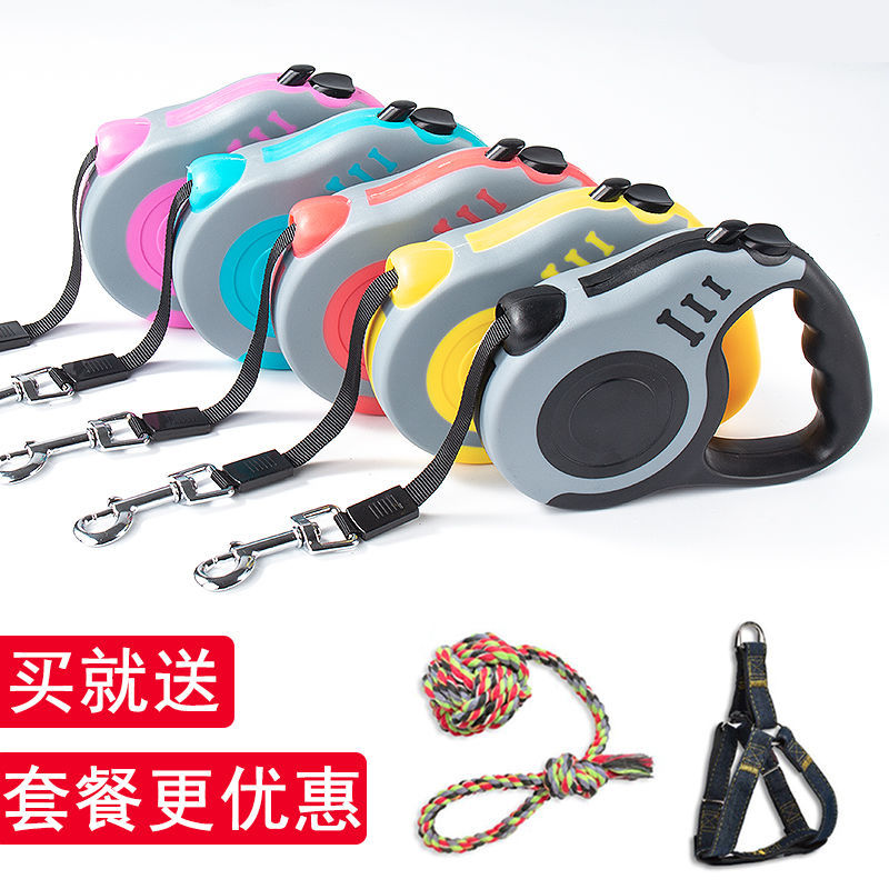 dog hand holding rope automatic retractable dog walking artifact small medium large dog dog rope dog leash shrink pet supplies