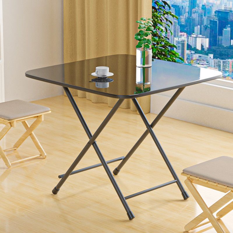 dining table folding table household simple portable dining table rental room square small apartment dining and writing table