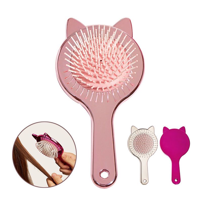 cute  girl heart airbag smooth hair comb massage straight comb anti-static air cushion comb long hair hairdressing comb