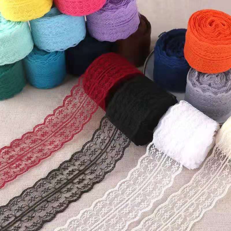 10 meters lace 4.5cm wide lace trim fabric sewing african lace fabric mesh lace trim