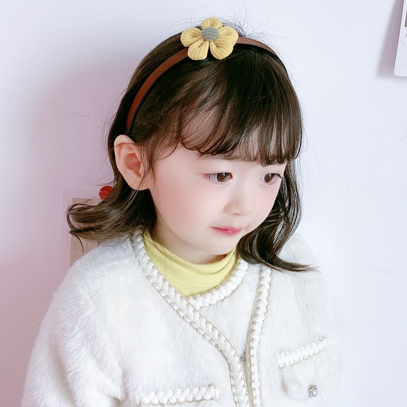 Children's Headband Korean Girls Cute Hairpin Baby Western Style Headdress Does Not Hurt Hair Headband Non-Slip Toothed Hair Accessories