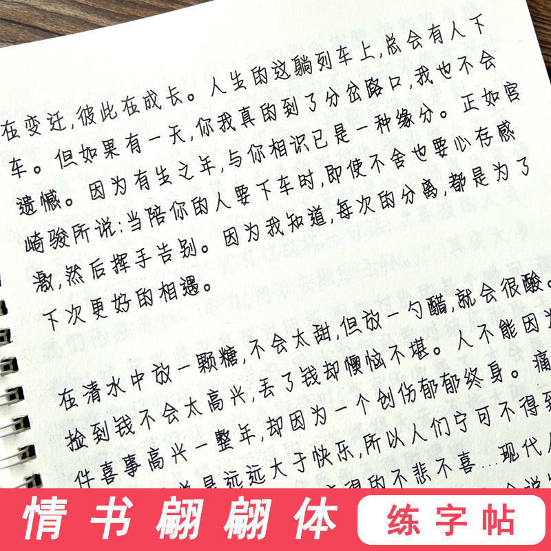 硬笔速写奶酪字体字帖女生漂亮练字帖大学生楷书网红神仙霸气手写