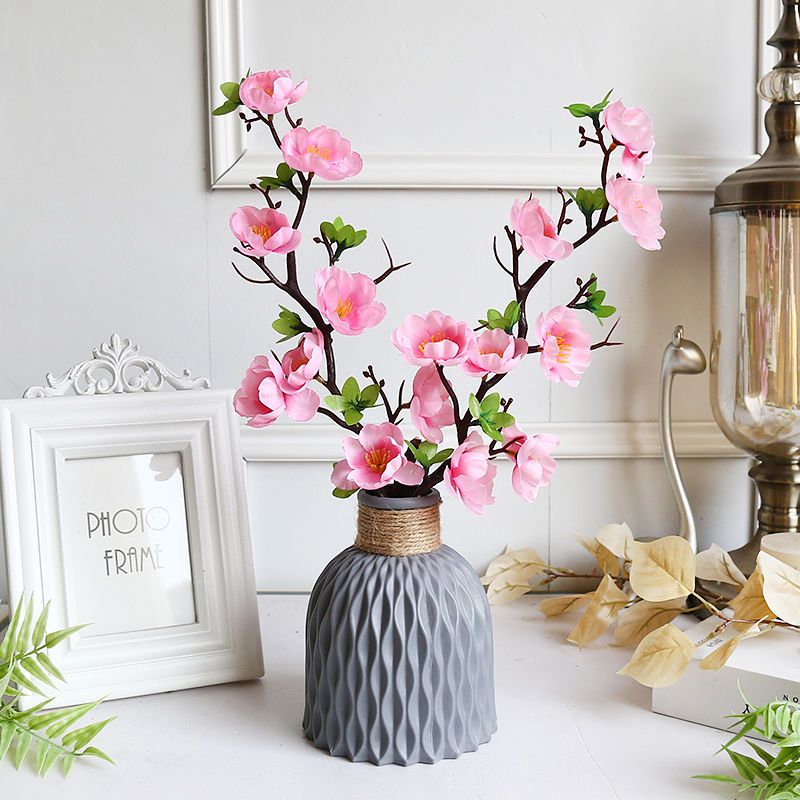 fake flower decoration decoration living room interior artificial flower pot home bedroom dining table tea table plastic plum blossom