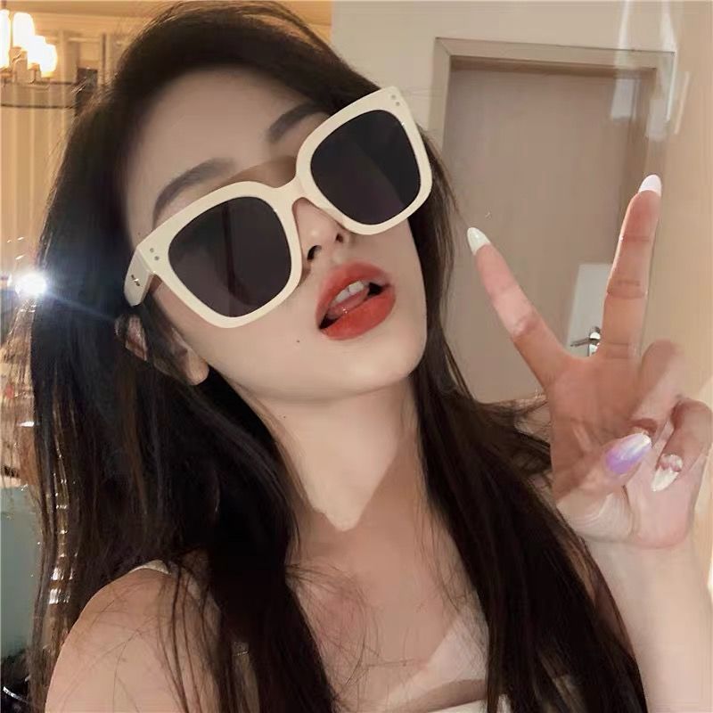 new jennie joint-name polarized sunglasses for women kuku big face slimming uv-proof large frame fashionable sunglasses for men