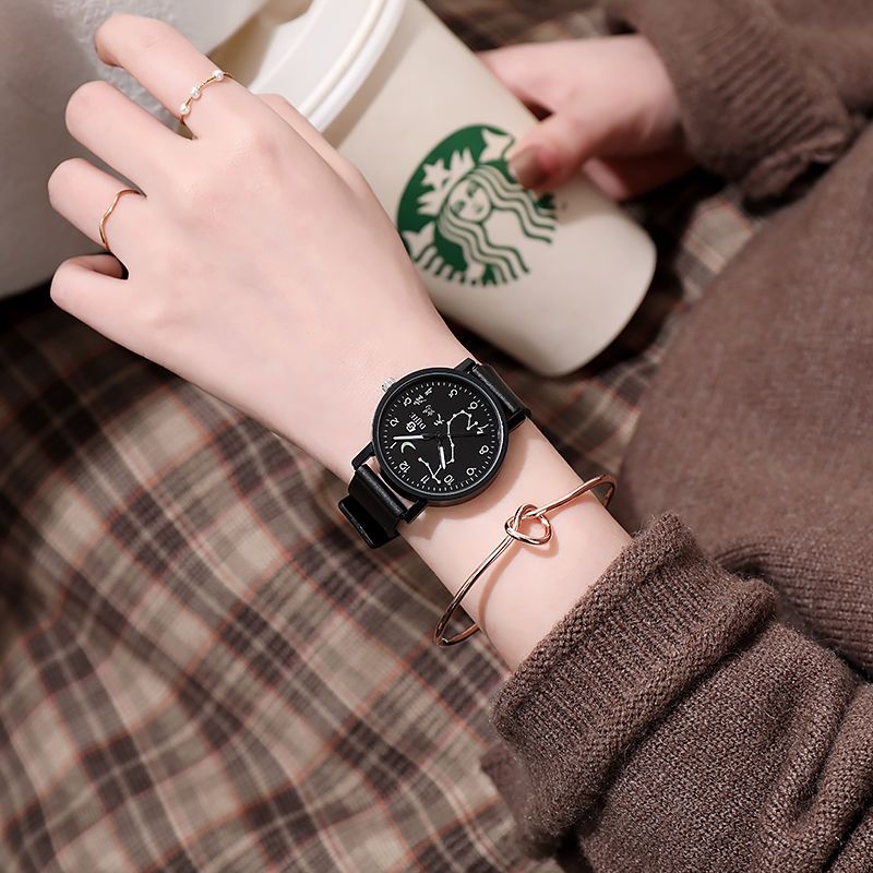 Women's Fashion Simple Quartz Watch Twelve Constellation Gifts for Girlfriend 2020 New Fresh Watch