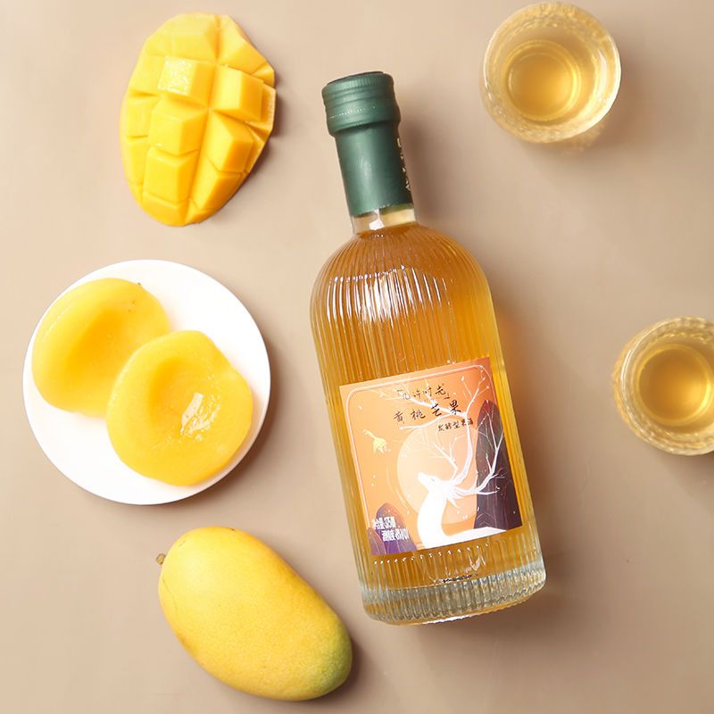 几许时光黄桃芒果酒草莓番石榴酒红树莓西柚女士微醺低度酒375ml