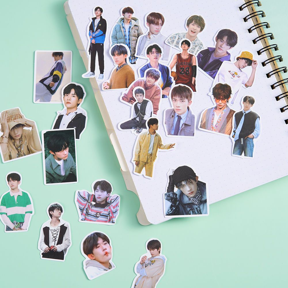 Hand Ledger Sticker Same Style of Yi Xi Qianxi Teenager's Tfboys Star Mobile Phone Diary Album Decorative Sticker