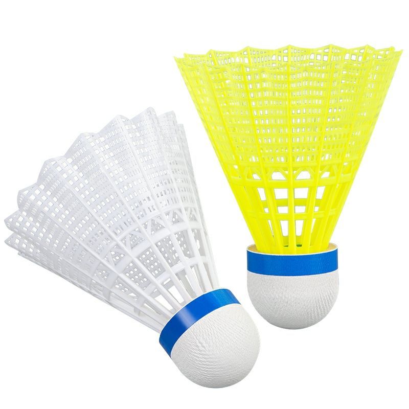 Plastic Nylon Badminton Training Ball 3 6 12 Outdoor Badminton Wholesale High Elasticity Durable