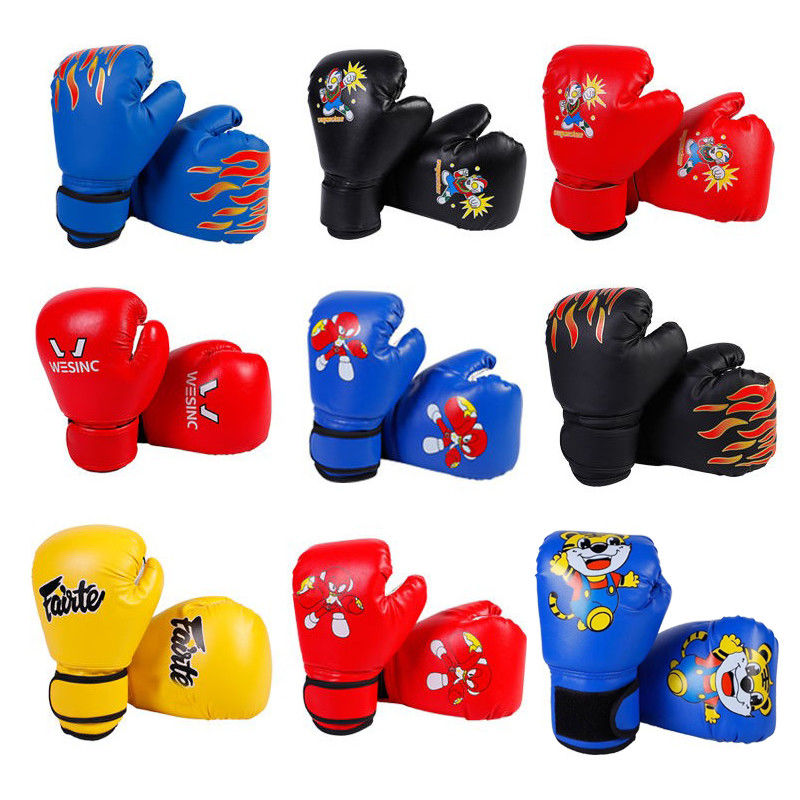 children‘s boxing gloves 3-13 children fight training muay thai boys sanda young children boxing gloves girls