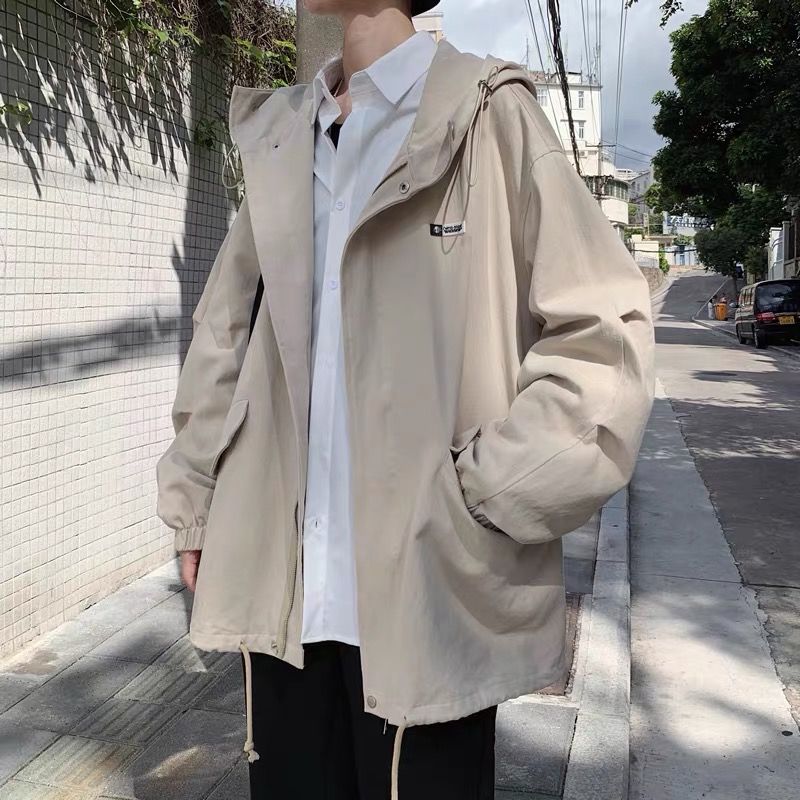 spring men‘s coat men‘s 2024 new spring and autumn men‘s trendy handsome loose jacket boys ruan handsome clothes