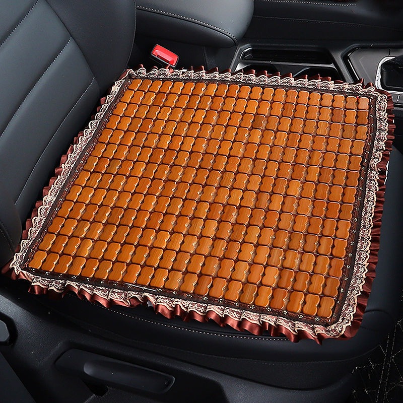 summer car seat cushion bamboo piece cool pad summer mahjong summer mat small car five-seat bamboo three-piece set rear row universal