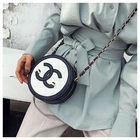 包包女2022新款韩版时尚女士单肩斜挎包高级感链条小圆包日系背包