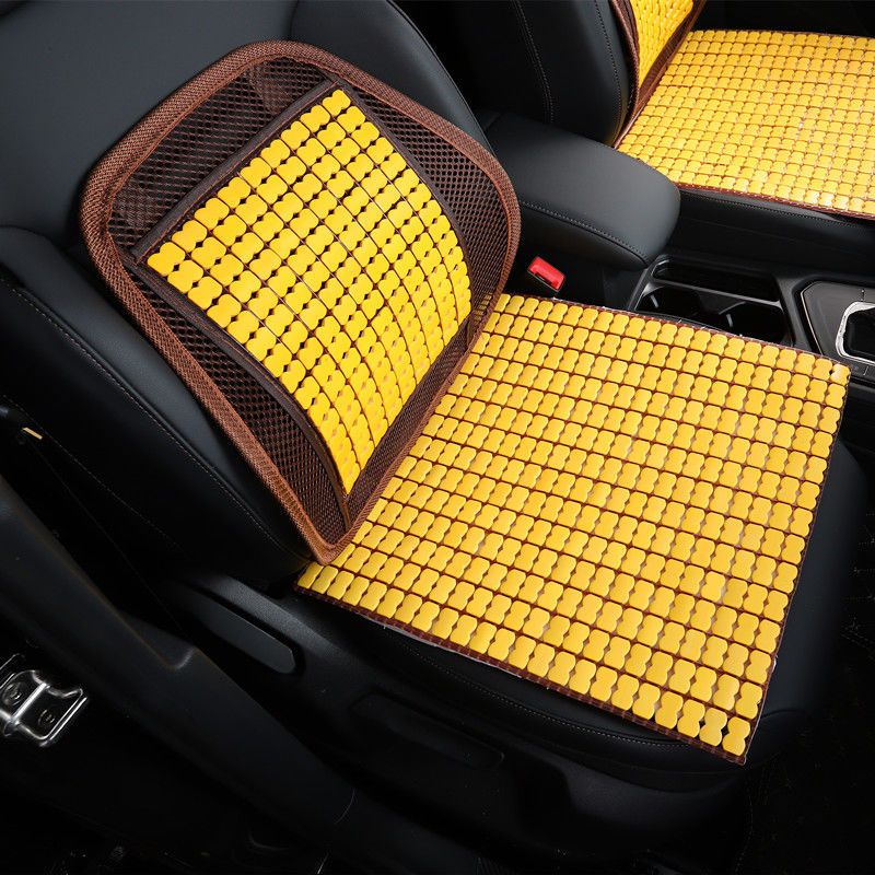 summer car seat cushion bamboo piece cool pad summer mahjong summer mat small car five-seat bamboo three-piece set rear row universal