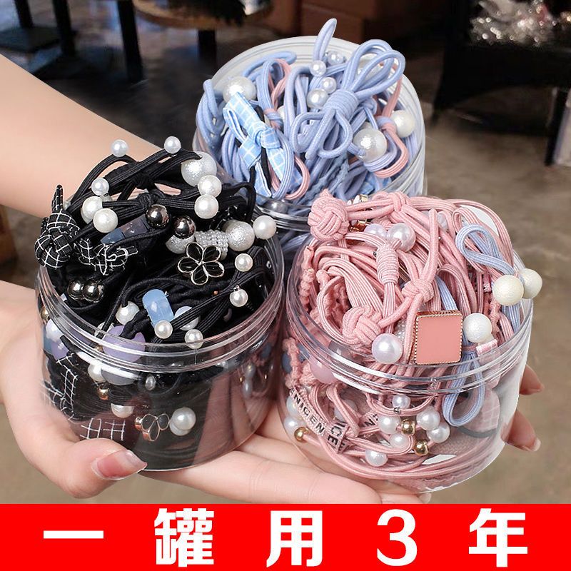 rubber headband head rope korean style simple hair ring mori girl‘s rubber band hair tie adult durable ponytail hair string ornament