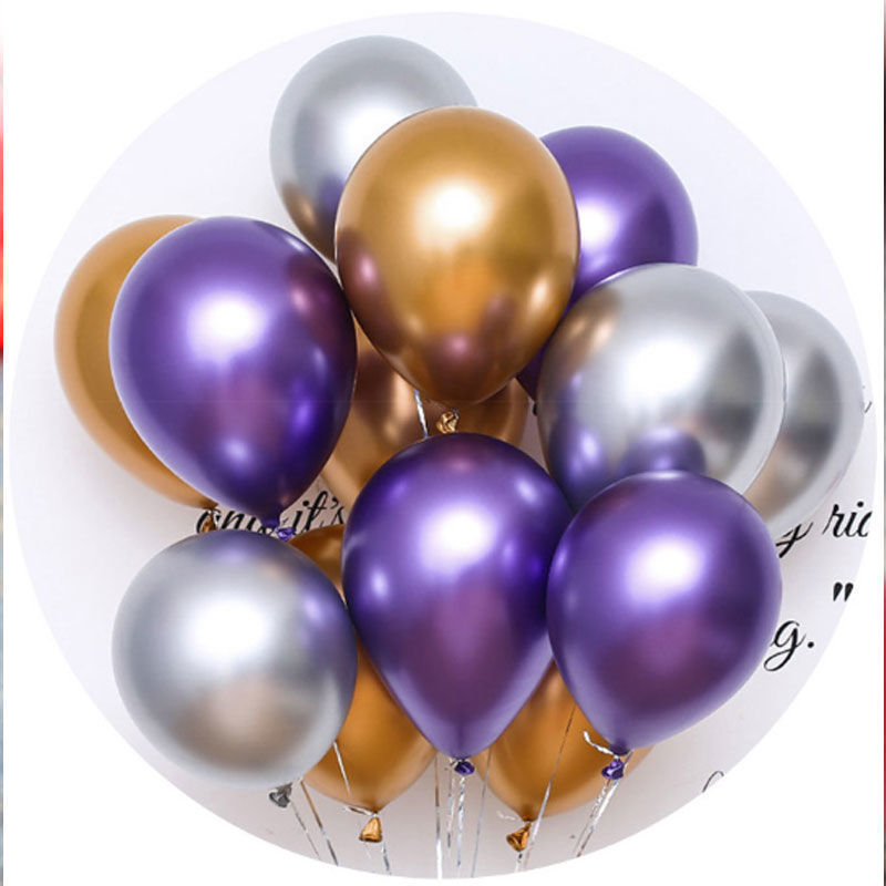 Internet Celebrity Thick Metal Balloon Wholesale Pomegranate Red Wedding Room Layout Confession Supplies Macaron Romantic Birthday Party