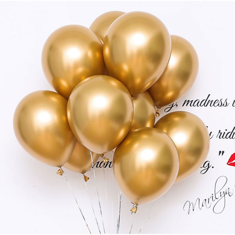 Internet Celebrity Thick Metal Balloon Wholesale Pomegranate Red Wedding Room Layout Confession Supplies Macaron Romantic Birthday Party