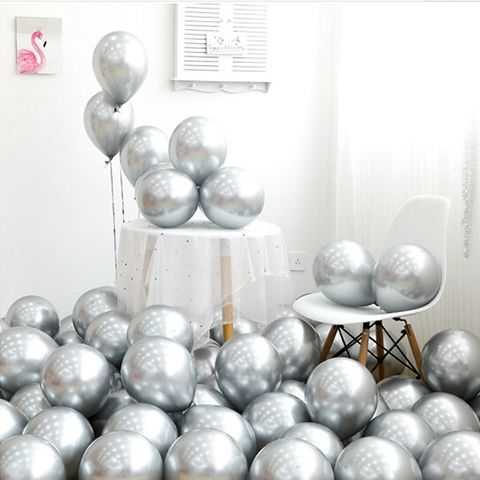 Balloon Wholesale Birthday Party Wedding Room Net Red Metal Color Flying Empty Children Non-Toxic Decoration and Layout Supplies