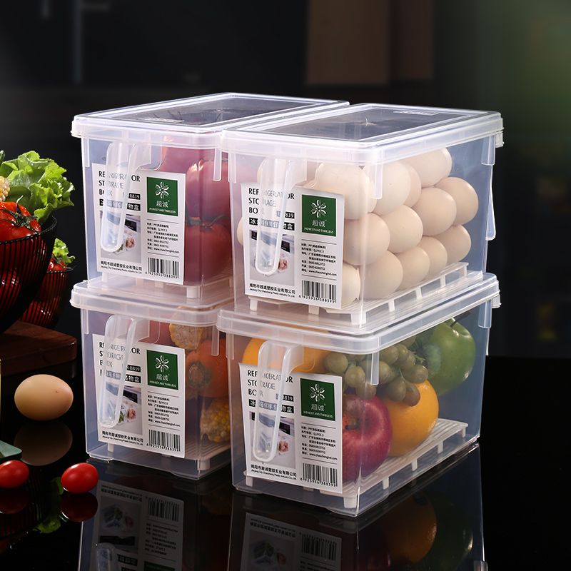 Refrigerator Preservation Storage Box Drawer Plastic Transparent Storage Box Kitchen Food Frozen Storage Cosmetic Storage