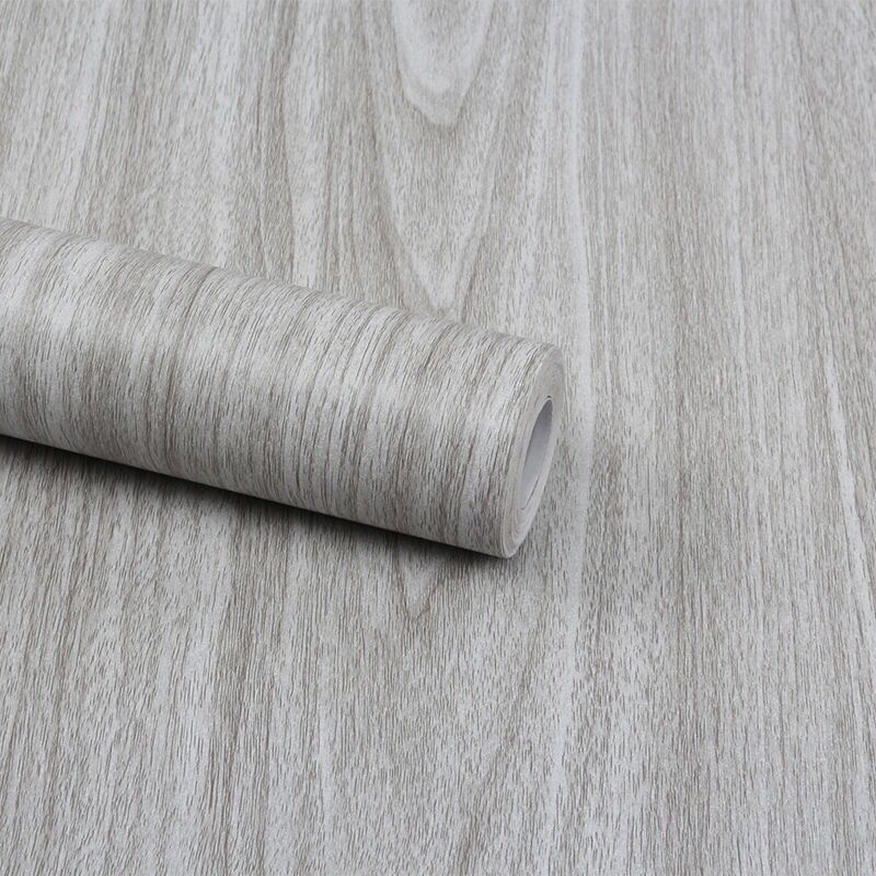 Furniture Refurbished Stickers PVC Imitation Wood Grain Decorative Wallpaper Self-Adhesive Waterproof Cabinet Table Wardrobe Home Wallpaper
