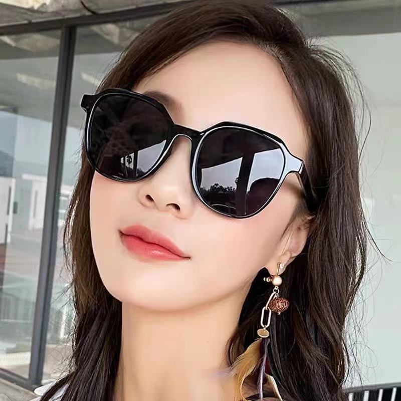 INS Sunglasses Female Korean Style Student Fashion Vintage round Face Disco Sunglasses Male UV Protection Douyin Online Influencer Same Style