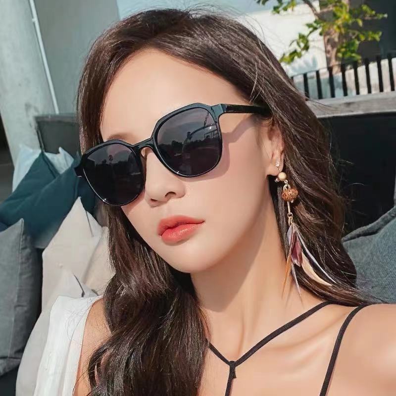 INS Sunglasses Female Korean Style Student Fashion Vintage round Face Disco Sunglasses Male UV Protection Douyin Online Influencer Same Style