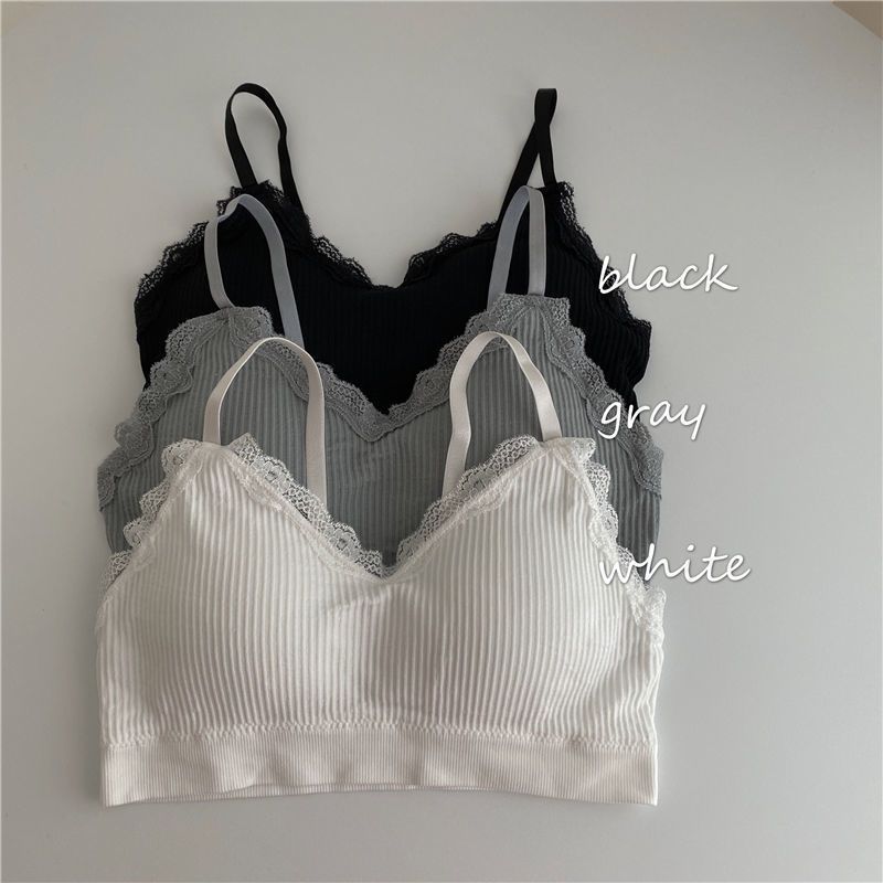 women‘s underwear korean style tube top full coverage tube top bra beauty back and push up small chest bottoming small vest adjustable