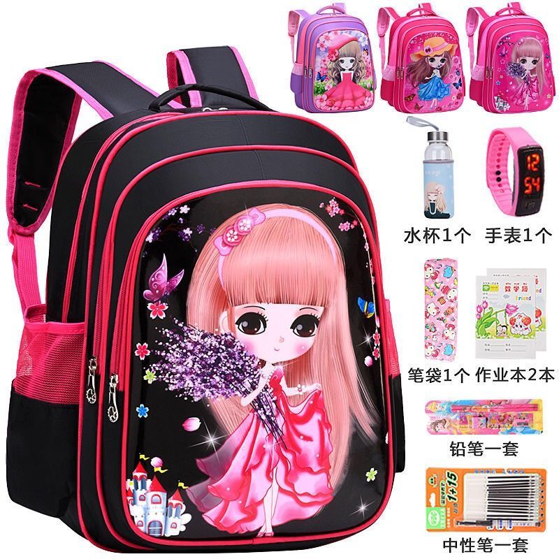 primary school student schoolbag female grade 1-3-6 children‘s schoolbag kindergarten girl girl korean style burden reduction baby‘s backpack