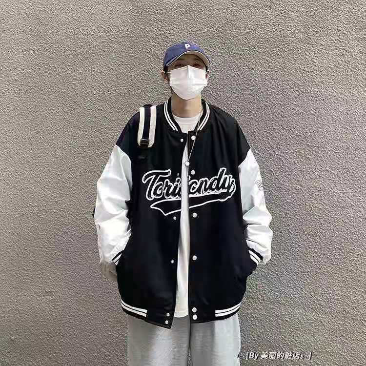 american baseball jacket men‘s spring men‘s jacket 2021 new spring men‘s japanese baseball uniform european and american baseball uniform