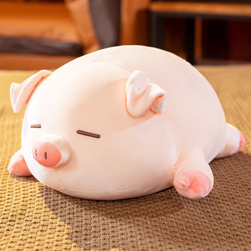 cute pig doll plush toy lying lying pig doll ragdoll male and female styles pillow bed sleeping super soft