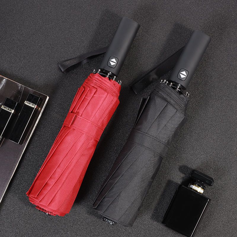 Twelve Framework Umbrella Folding Automatic Double Large Dual-Use Umbrella Men's Sun Umbrella UV Protection Craft Umbrella