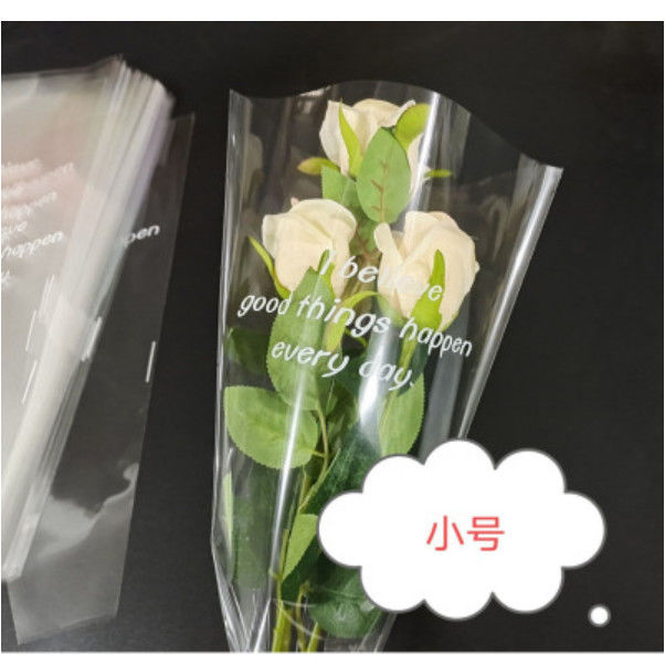 flower pot pot packaging bag flowers packing bag opp ladder bag transparent plastic bag flowers convenience bag