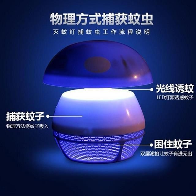 Mosquito Killing Lamp Household Full-Action Radiation-Free Suction Bedroom Office Dual-Use Pregnant Mom and Baby Physical Lure Fly Killing Large Size