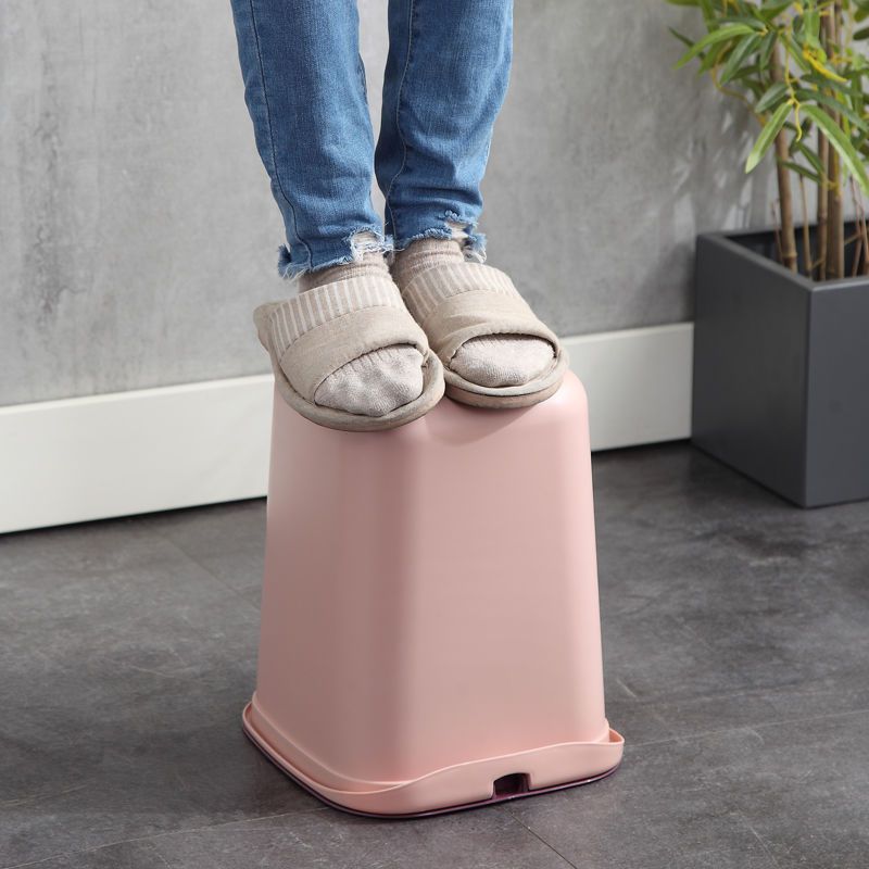 [Buy 1 Get 2 Free] Nordic Trash Can Household Large Pressure Ring Office Living Room and Kitchen Toilet Basket