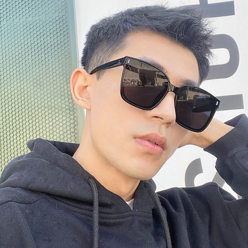 2022 Korean Style Men's Driving New Sunglasses Handsome Ins Internet Celebrity Glasses Uv-Proof Sunglasses Women's Fashion