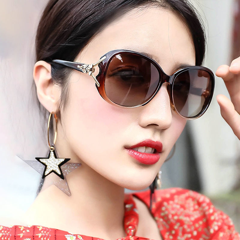 Women's Sunglasses New Polarized Uv-Proof Sunglasses Korean Style High-End Driving Day and Night Dual Use Internet Celebrity Same Style