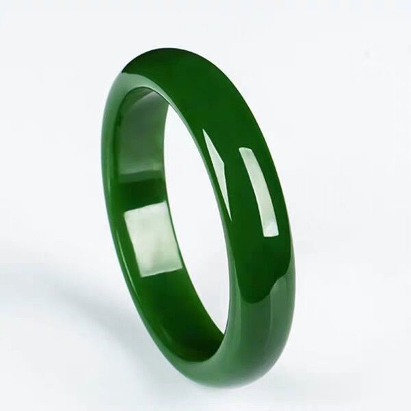[Really Buy One Get One Free] Xinjiang Wangfu White Jade Bracelet Women's Green Jade Jasper Green Jade Bracelet Jewelry Bracelet
