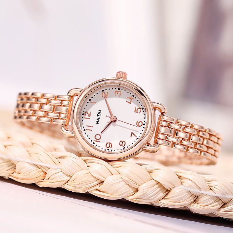 fashionable elegant women‘s white collar watch korean style casual ins style tiktok net red fashion bracelet watch student gift watch